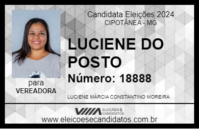 Candidato LUCIENE DO POSTO 2024 - CIPOTÂNEA - Eleições