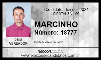 Candidato MARCINHO 2024 - CIPOTÂNEA - Eleições