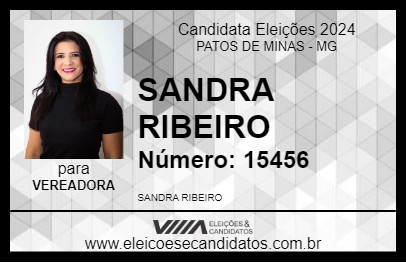 Candidato SANDRA RIBEIRO 2024 - PATOS DE MINAS - Eleições