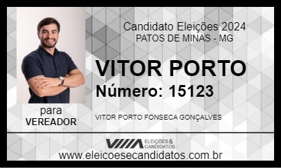 Candidato VITOR PORTO 2024 - PATOS DE MINAS - Eleições