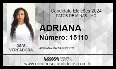 Candidato ADRIANA 2024 - PATOS DE MINAS - Eleições