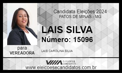 Candidato LAIS SILVA 2024 - PATOS DE MINAS - Eleições