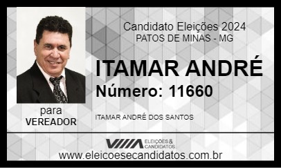 Candidato ITAMAR ANDRÉ 2024 - PATOS DE MINAS - Eleições