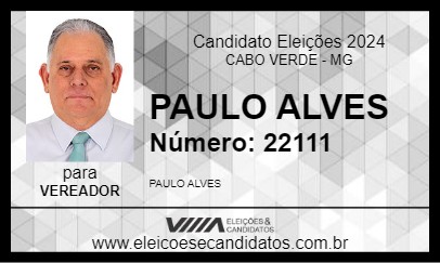 Candidato PAULO ALVES 2024 - CABO VERDE - Eleições