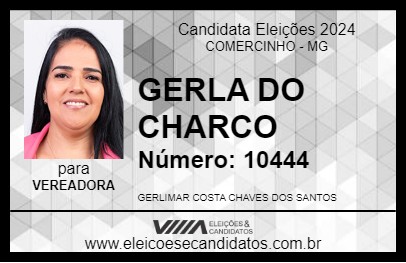 Candidato GERLA DO CHARCO 2024 - COMERCINHO - Eleições