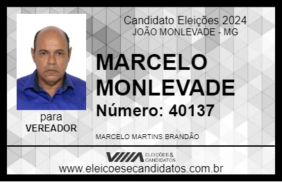 Candidato MARCELO  MONLEVADE 2024 - JOÃO MONLEVADE - Eleições