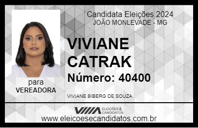 Candidato VIVIANE CATRAK 2024 - JOÃO MONLEVADE - Eleições