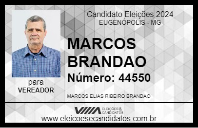 Candidato MARCOS BRANDAO 2024 - EUGENÓPOLIS - Eleições