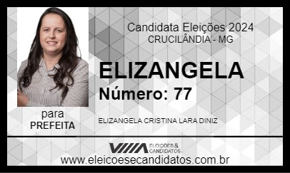 Candidato ELIZANGELA 2024 - CRUCILÂNDIA - Eleições