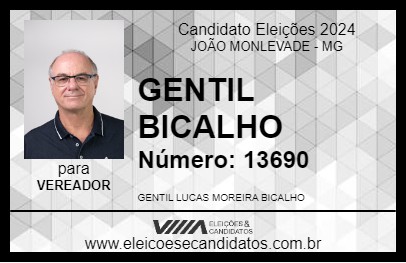 Candidato GENTIL BICALHO 2024 - JOÃO MONLEVADE - Eleições