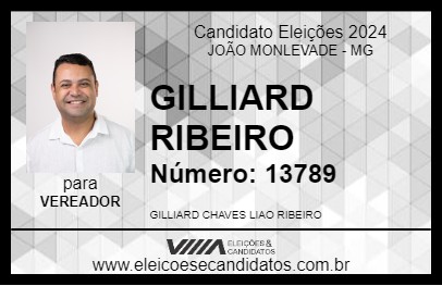 Candidato GILLIARD RIBEIRO 2024 - JOÃO MONLEVADE - Eleições