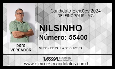 Candidato NILSINHO 2024 - DELFINÓPOLIS - Eleições