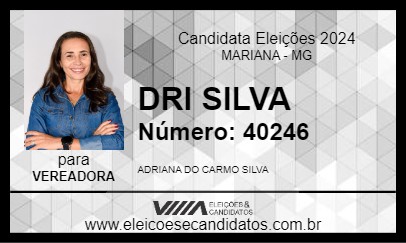 Candidato DRI SILVA 2024 - MARIANA - Eleições