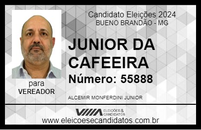 Candidato JUNIOR DA CAFEEIRA 2024 - BUENO BRANDÃO - Eleições