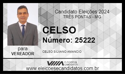 Candidato CELSO 2024 - TRÊS PONTAS - Eleições