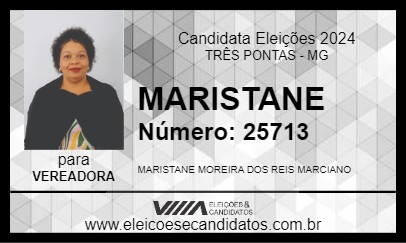 Candidato MARISTANE 2024 - TRÊS PONTAS - Eleições