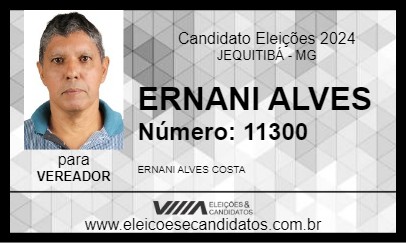 Candidato ERNANI ALVES 2024 - JEQUITIBÁ - Eleições