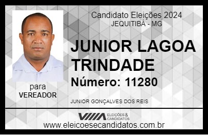 Candidato JUNIOR LAGOA TRINDADE 2024 - JEQUITIBÁ - Eleições