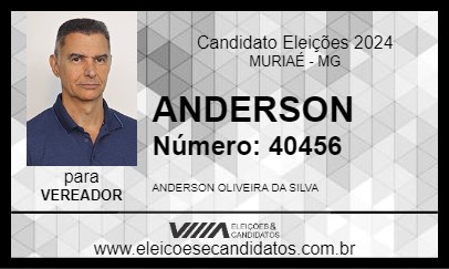 Candidato ANDERSON 2024 - MURIAÉ - Eleições