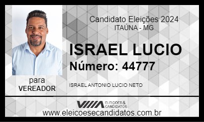 Candidato ISRAEL LUCIO 2024 - ITAÚNA - Eleições