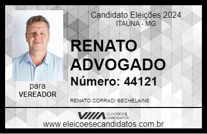 Candidato RENATO ADVOGADO 2024 - ITAÚNA - Eleições