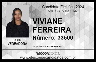 Candidato VIVIANE FERREIRA 2024 - SÃO GOTARDO - Eleições