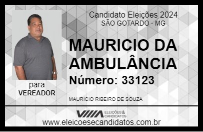 Candidato MAURICIO DA AMBULÂNCIA 2024 - SÃO GOTARDO - Eleições