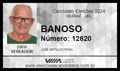 Candidato BANOSO 2024 - MURIAÉ - Eleições