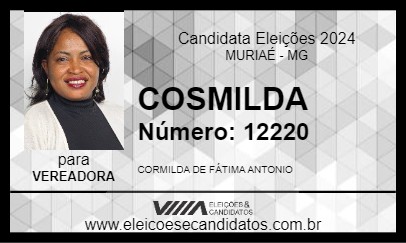 Candidato COSMILDA 2024 - MURIAÉ - Eleições