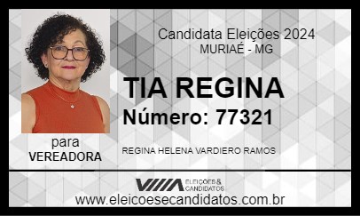 Candidato TIA REGINA 2024 - MURIAÉ - Eleições