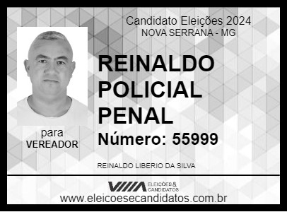 Candidato REINALDO POLICIAL PENAL 2024 - NOVA SERRANA - Eleições