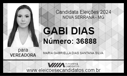 Candidato GABI DIAS 2024 - NOVA SERRANA - Eleições