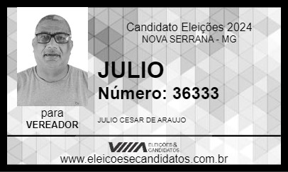 Candidato JULIO 2024 - NOVA SERRANA - Eleições