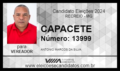 Candidato CAPACETE 2024 - RECREIO - Eleições