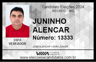 Candidato JUNINHO DO ALENCAR 2024 - RECREIO - Eleições