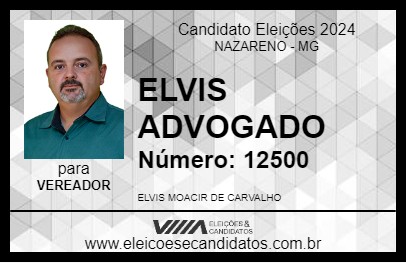 Candidato ELVIS ADVOGADO 2024 - NAZARENO - Eleições