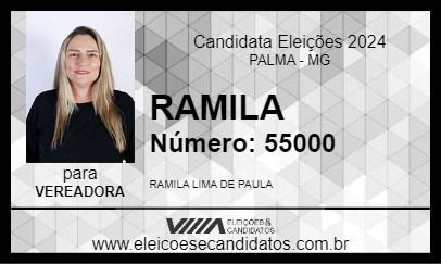 Candidato RAMILA 2024 - PALMA - Eleições