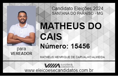 Candidato MATHEUS DO CAIS 2024 - SANTANA DO PARAÍSO - Eleições