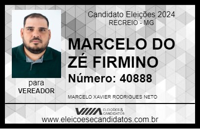 Candidato MARCELO DO ZÉ FIRMINO 2024 - RECREIO - Eleições