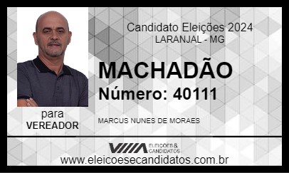 Candidato MACHADÃO 2024 - LARANJAL - Eleições