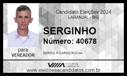 Candidato SERGINHO 2024 - LARANJAL - Eleições