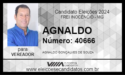 Candidato AGNALDO 2024 - FREI INOCÊNCIO - Eleições