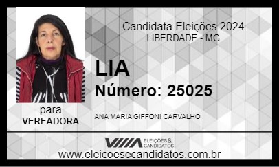 Candidato LIA 2024 - LIBERDADE - Eleições