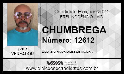 Candidato CHUMBREGA 2024 - FREI INOCÊNCIO - Eleições