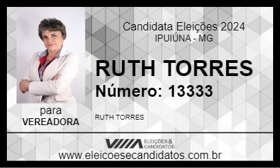 Candidato RUTH TORRES 2024 - IPUIÚNA - Eleições