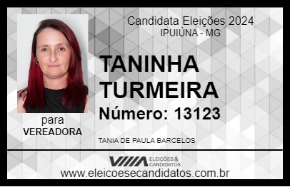 Candidato TANINHA TURMEIRA 2024 - IPUIÚNA - Eleições