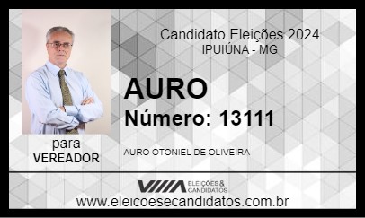 Candidato AURO 2024 - IPUIÚNA - Eleições