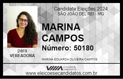 Candidato MARINA CAMPOS 2024 - SÃO JOÃO DEL REI - Eleições