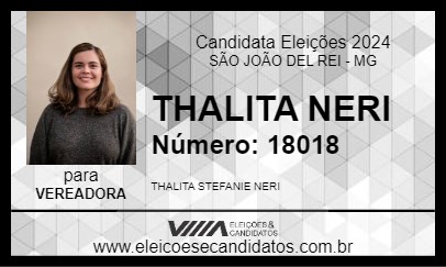 Candidato THALITA NERI 2024 - SÃO JOÃO DEL REI - Eleições