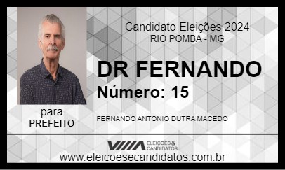 Candidato DR FERNANDO 2024 - RIO POMBA - Eleições